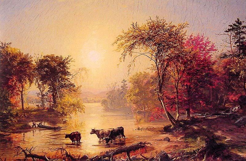 Jasper Francis Cropsey Autumn in America Germany oil painting art